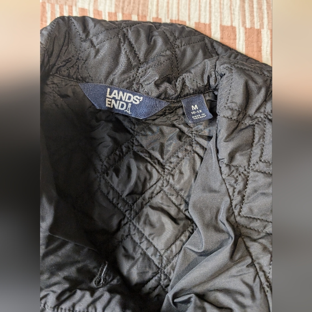 Lands End Medium Quilted Coat - image 4
